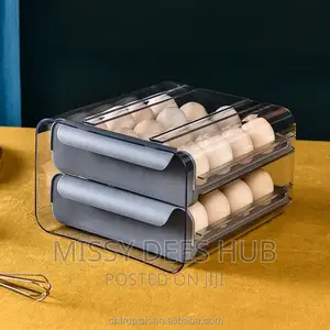 32 Grid Capacity , Two Layers, Stackable Egg Storage