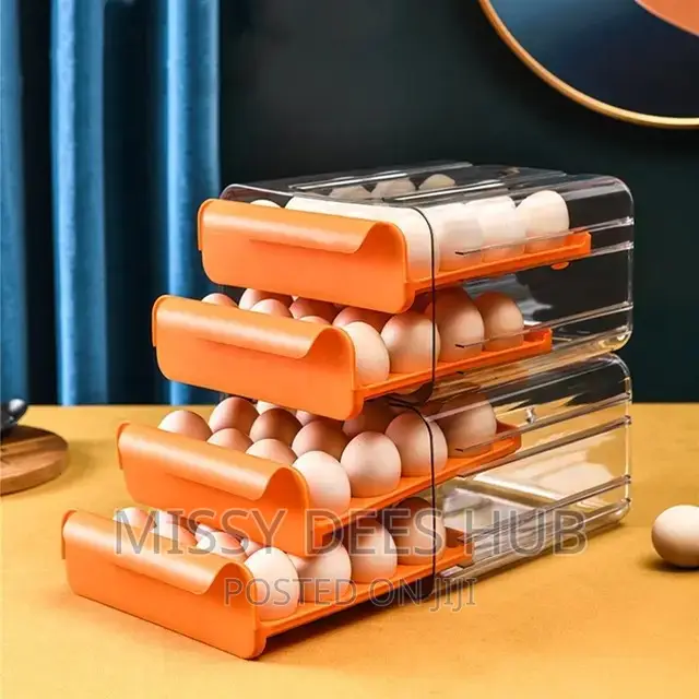 32 Grid Capacity , Two Layers, Stackable Egg Storage