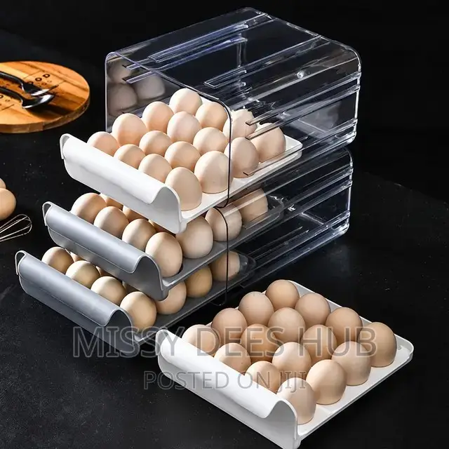 32 Grid Capacity , Two Layers, Stackable Egg Storage
