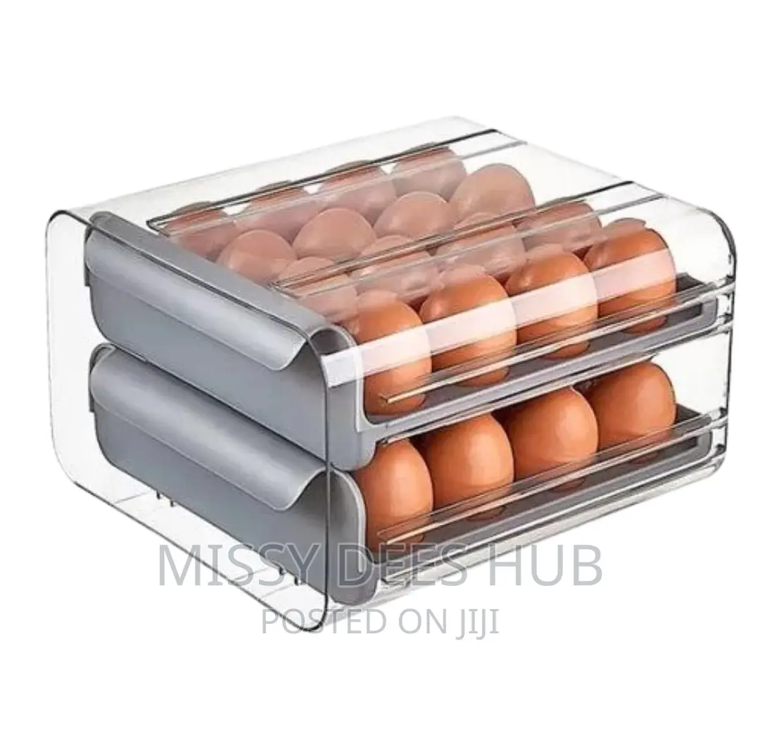 32 Grid Capacity , Two Layers, Stackable Egg Storage