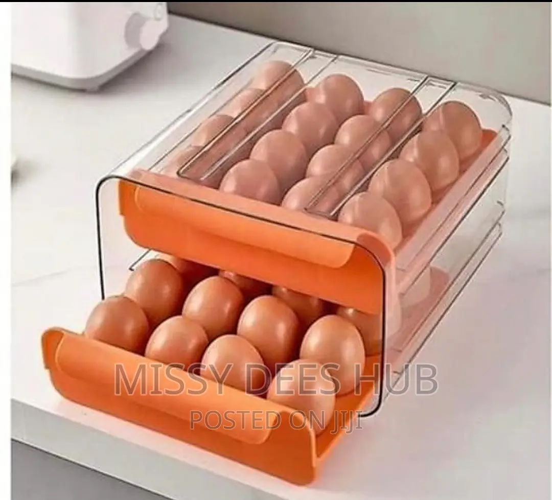 32 Grid Capacity , Two Layers, Stackable Egg Storage