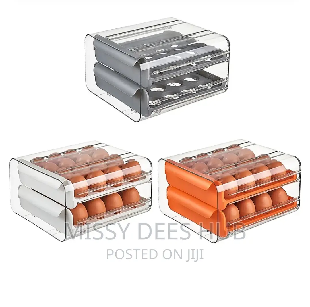 32 Grid Capacity , Two Layers, Stackable Egg Storage