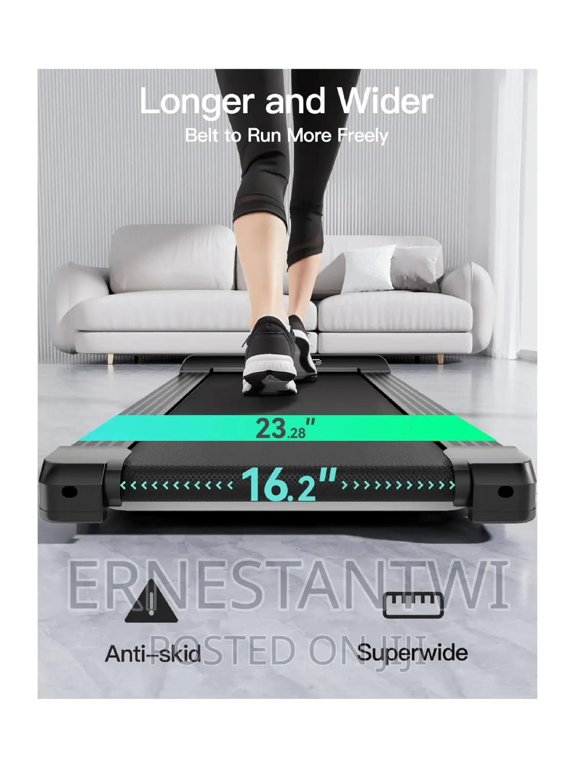 Slim Foldable Portable Treadmill With Bluetooth Connectivity