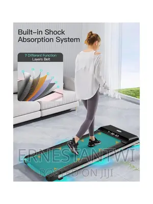 Slim Foldable Portable Treadmill With Bluetooth Connectivity