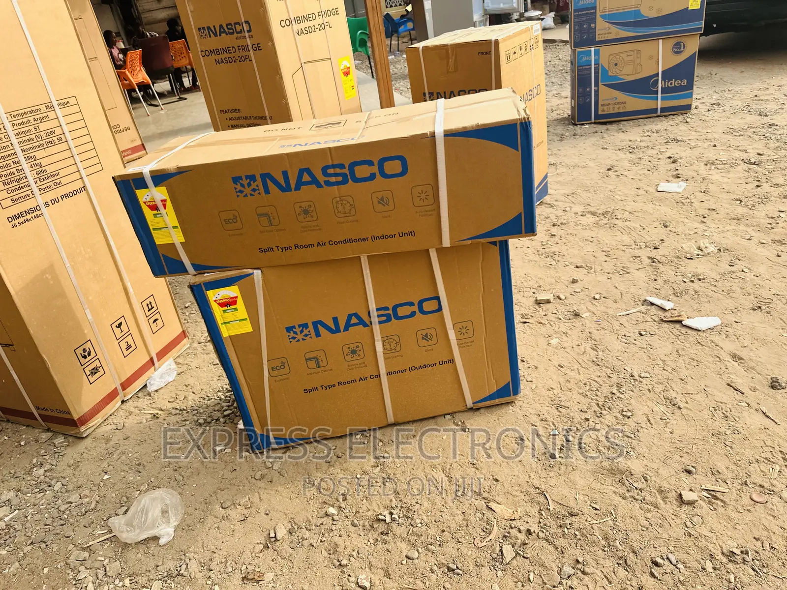 Nasco 1.6jp Split R410 Gas Dual Inverter AC White Beast