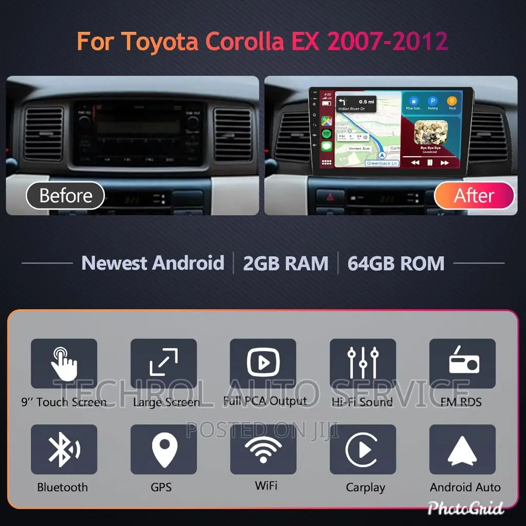 Toyoya Corolla 2006,2007.2008 Andriod System,Carplay