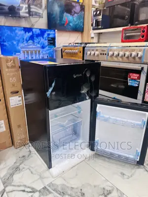 100T Grab a Pearl Black Fridge Double Door 
