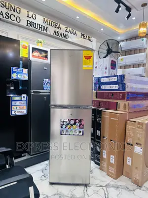 PF-352B-2B Pearl Fridge Double Door Grey 