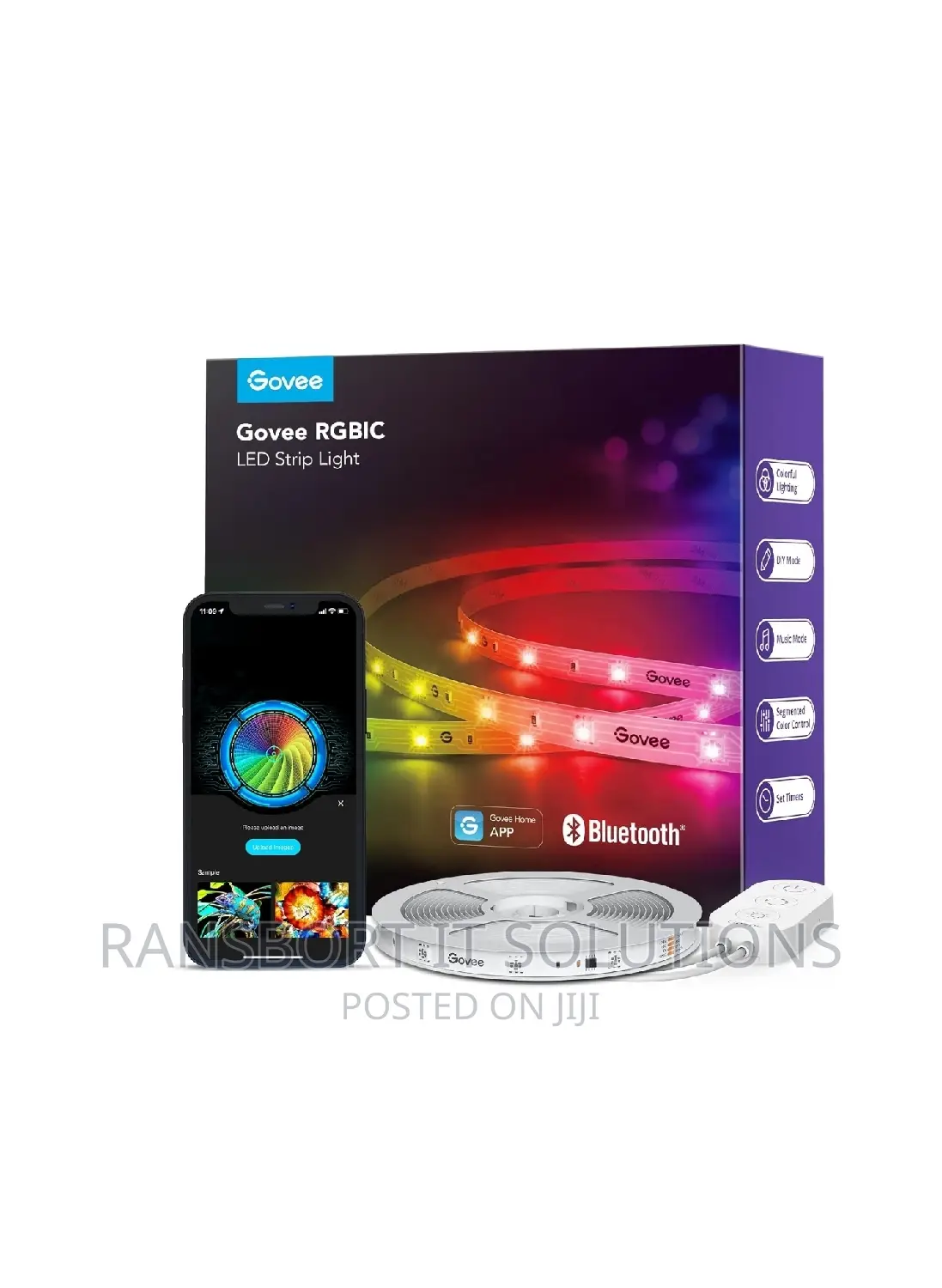 Govee Rgbic Led Strip Lights, 32.8ft Led Lights App Control Music Sync