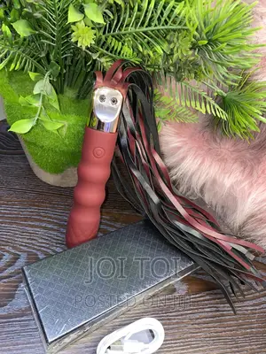 2in1 Leather Whip With 10 Speeds Vibrator