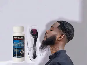 Active Derma Roller And Kirk Minox. Bottle