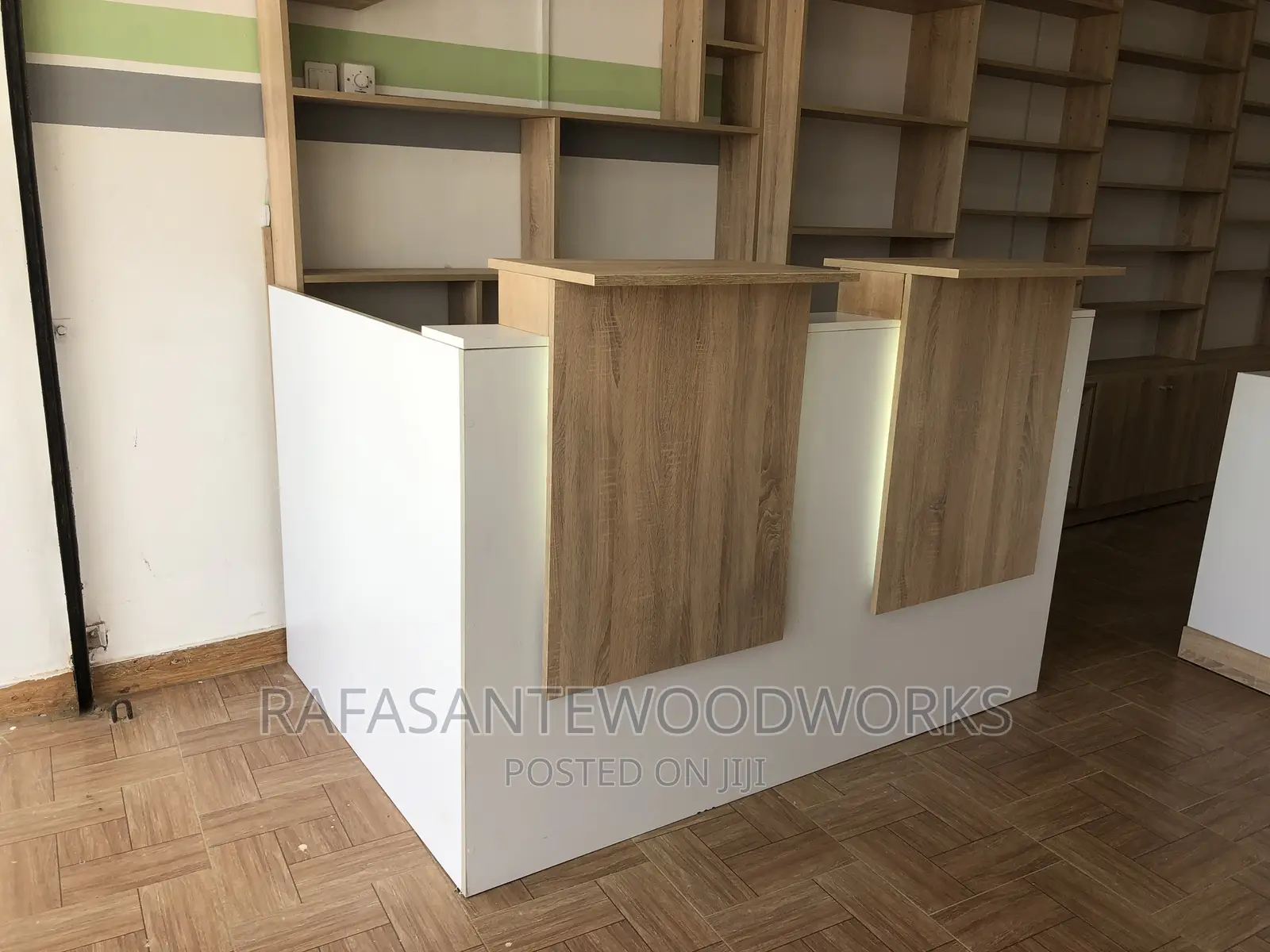 RAF Pharmacy Shop Shelves With MDF and Laminated Plywood
