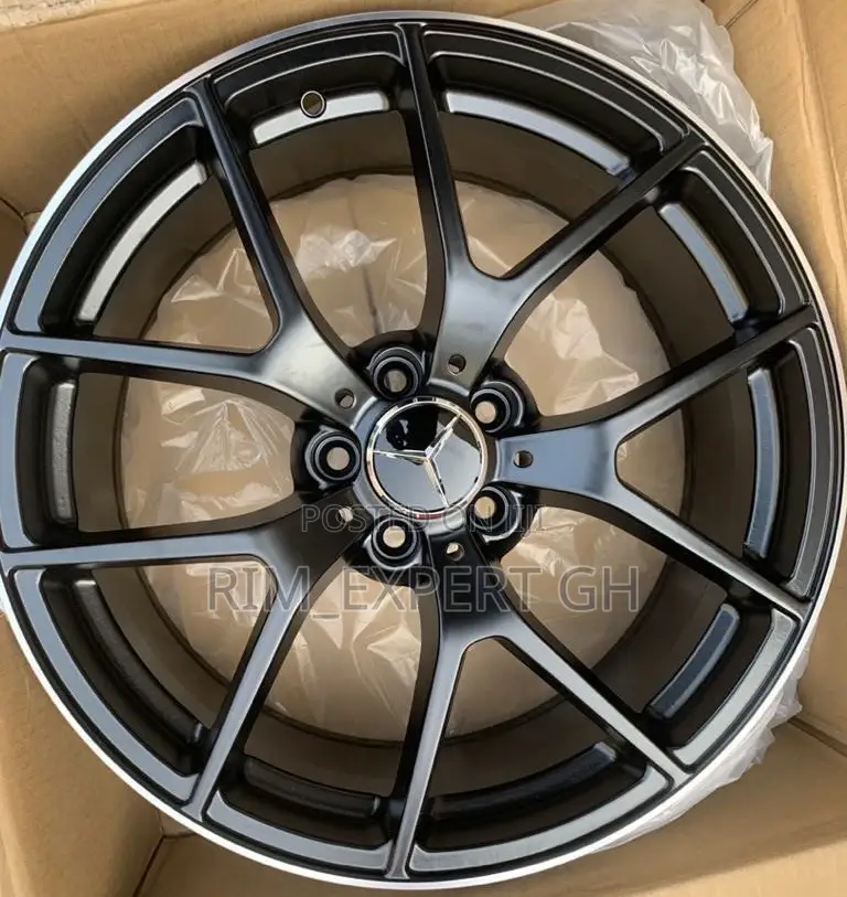 Original Mercedes Benz YY Rim 18 Matt Black With Silver Lip