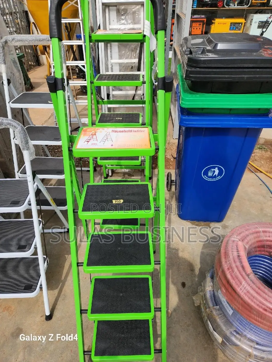 3 Step Ladder Green Color