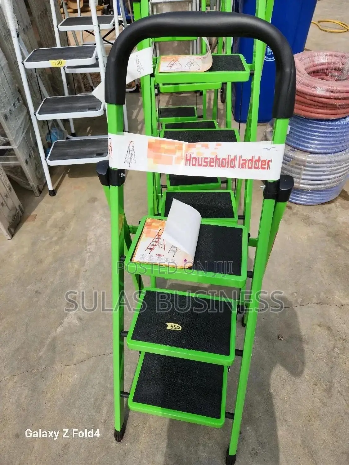 3 Step Ladder Green Color