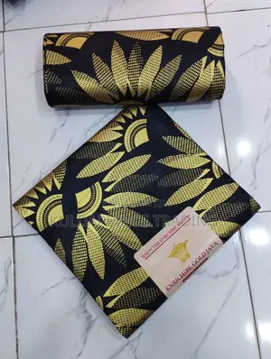 6 Yards Multicolor African Ankara Printed Batik Fabrics.