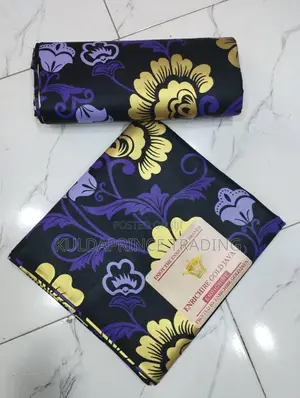 6 Yards Multicolor African Ankara Printed Batik Fabrics.