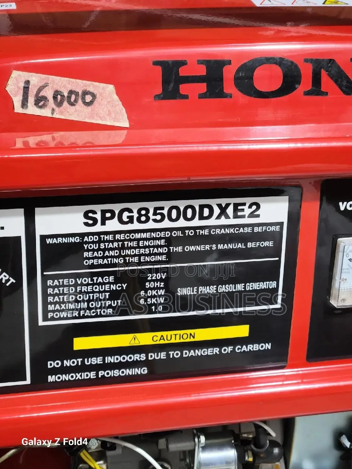 7 Kva 15 HP Petrol Honda Genset
