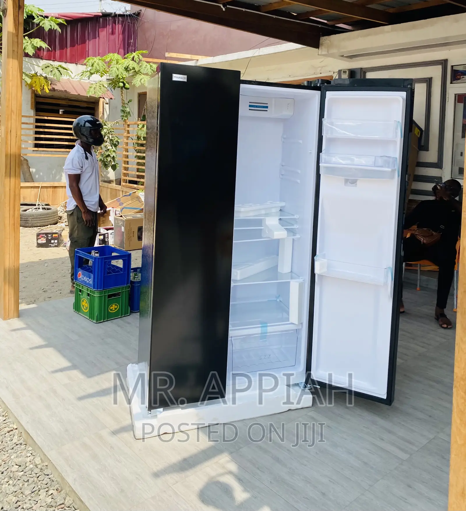 Affordable Nasco Nassb2-64sSidebyside Electric Fridge,Black