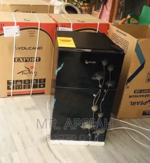 Lovely Pearl Pf-10t 2 Door Table Top Fridge,Black.