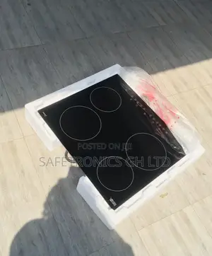 Black Electric Midea 5 Hobs Glass MC-HF605 Cooker