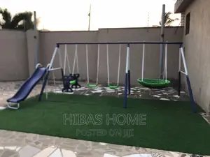 7 Station Commercial Swing Set Slide for Schools, Parks