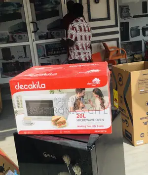 Electric 20 Liters White Decakila Countertop Microwave