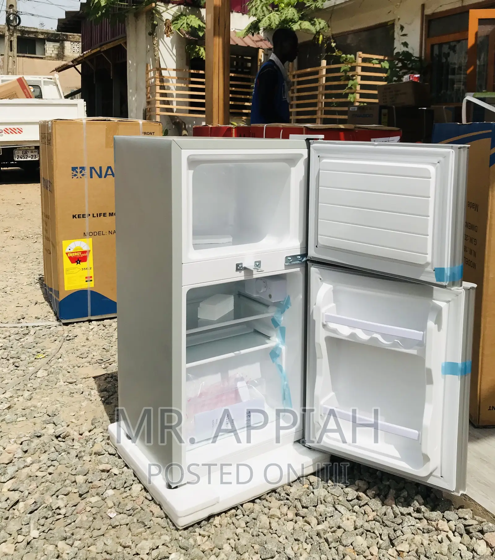 (Nasf2-120)Reliable Nasco 2 Door Table Top Fridge.