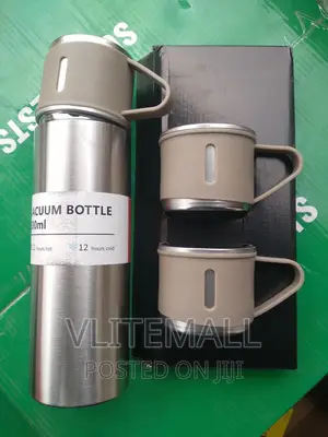 Black Vacuum Flask Set