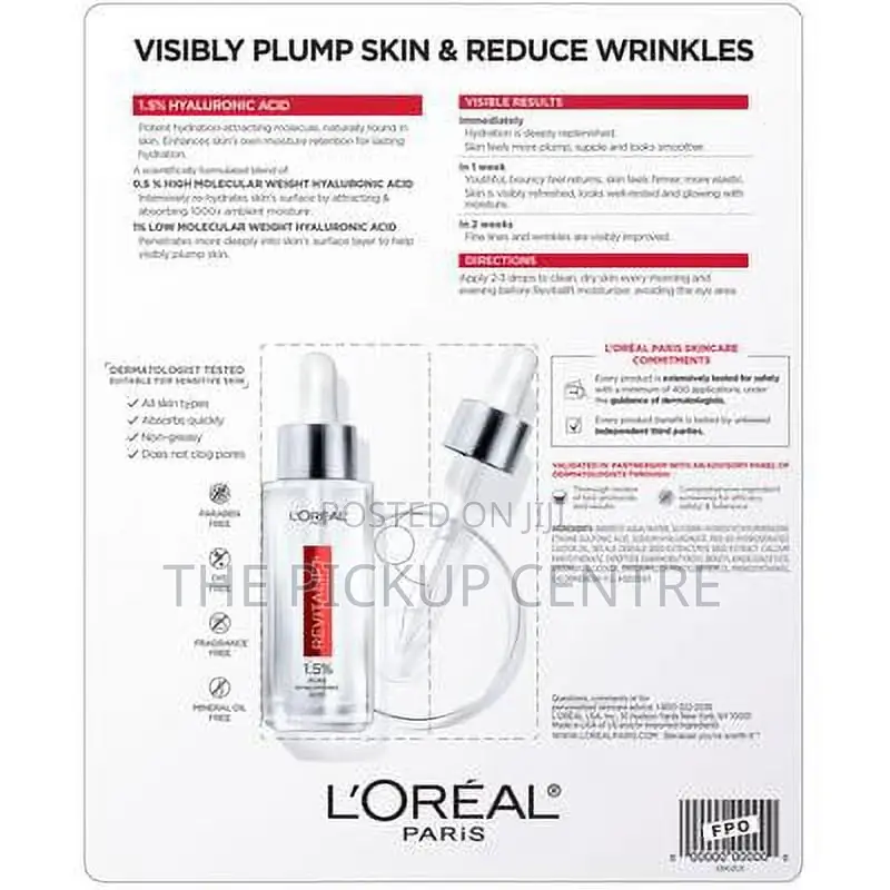 l'Oreal Pevitalift Hyaluronic Acid Serum 30ml