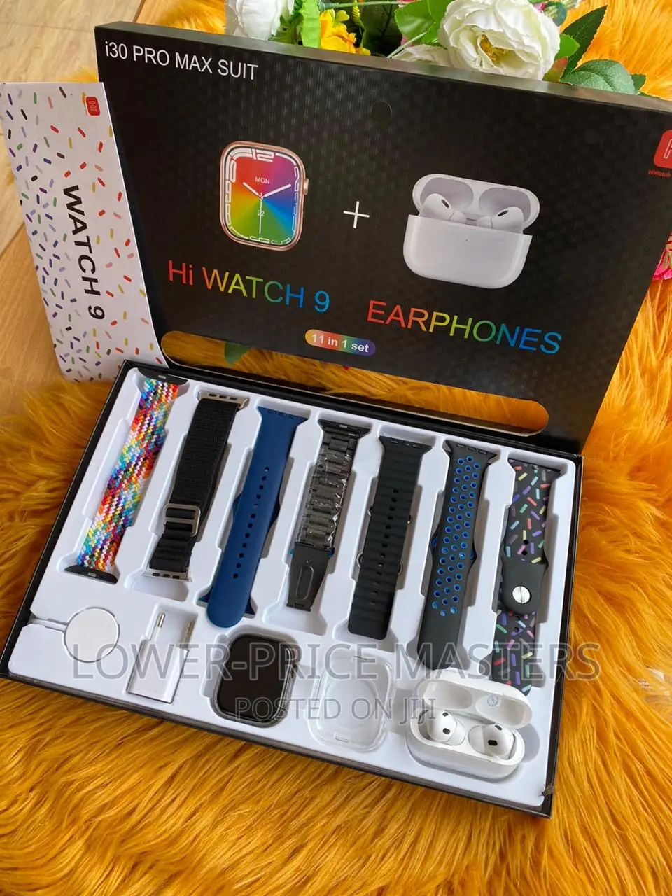 Airpods + Smartwatch (11 in 1) With 8 Straps