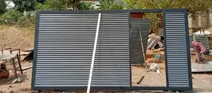 Black and Gray Metal Gate