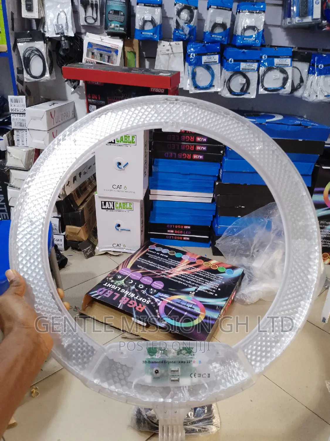 Transparent Ring Light RGB 21inch