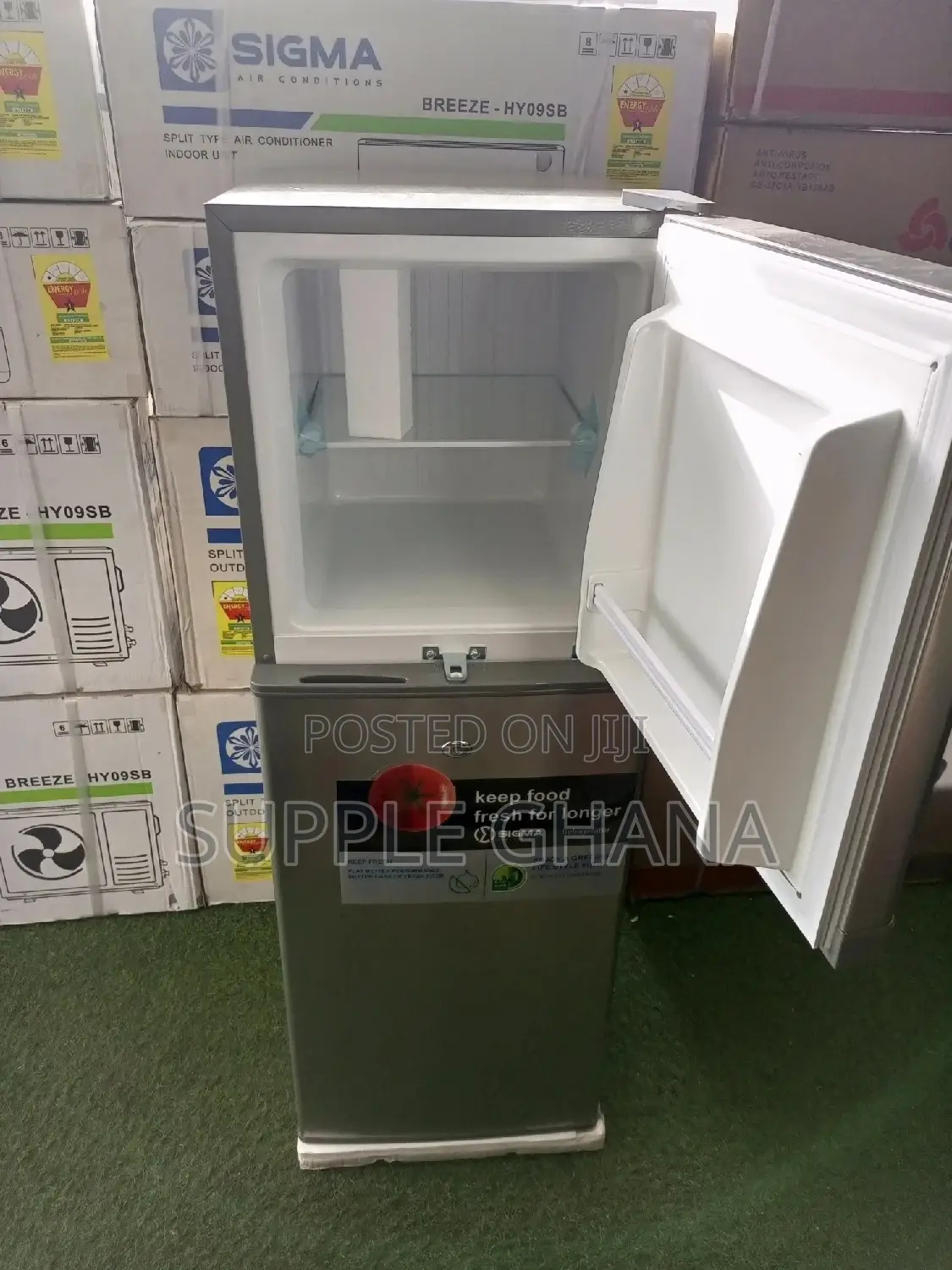 Brand New Sigma Refrigerator Fridge Double Door 138l