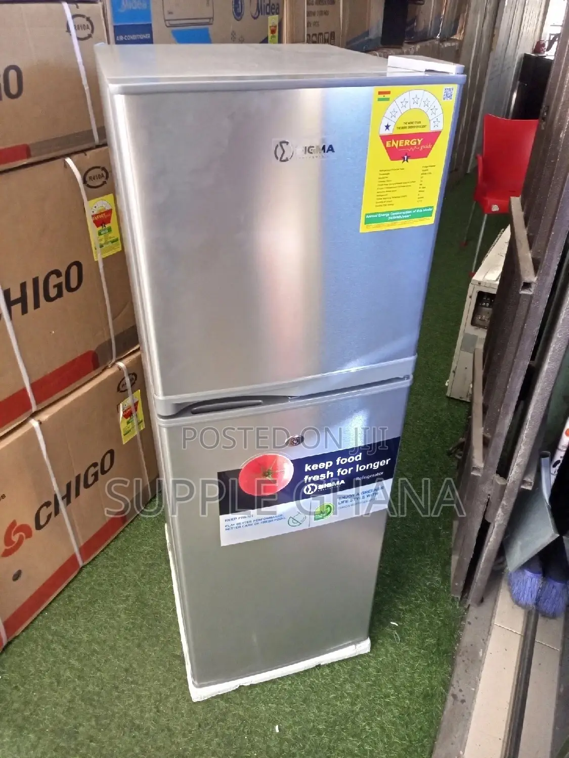 New Sigma Refrigerator Double Door Fridge 138L