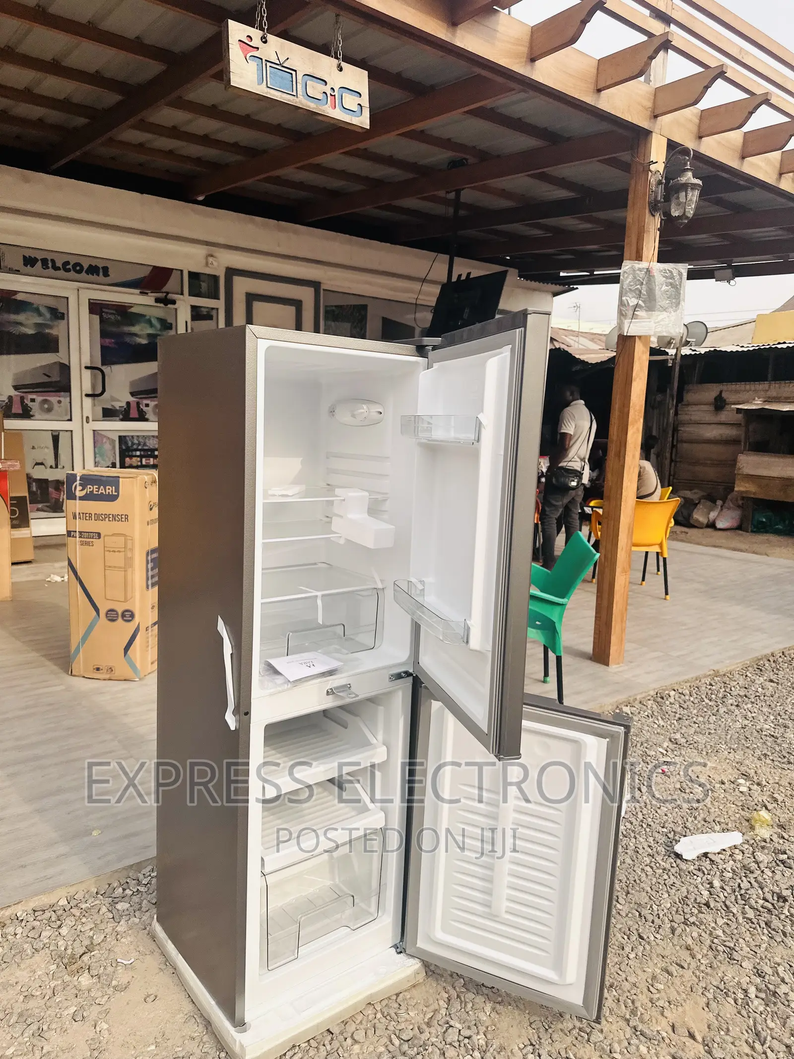 Zara 240BF Double Door Fridge Grey Color 