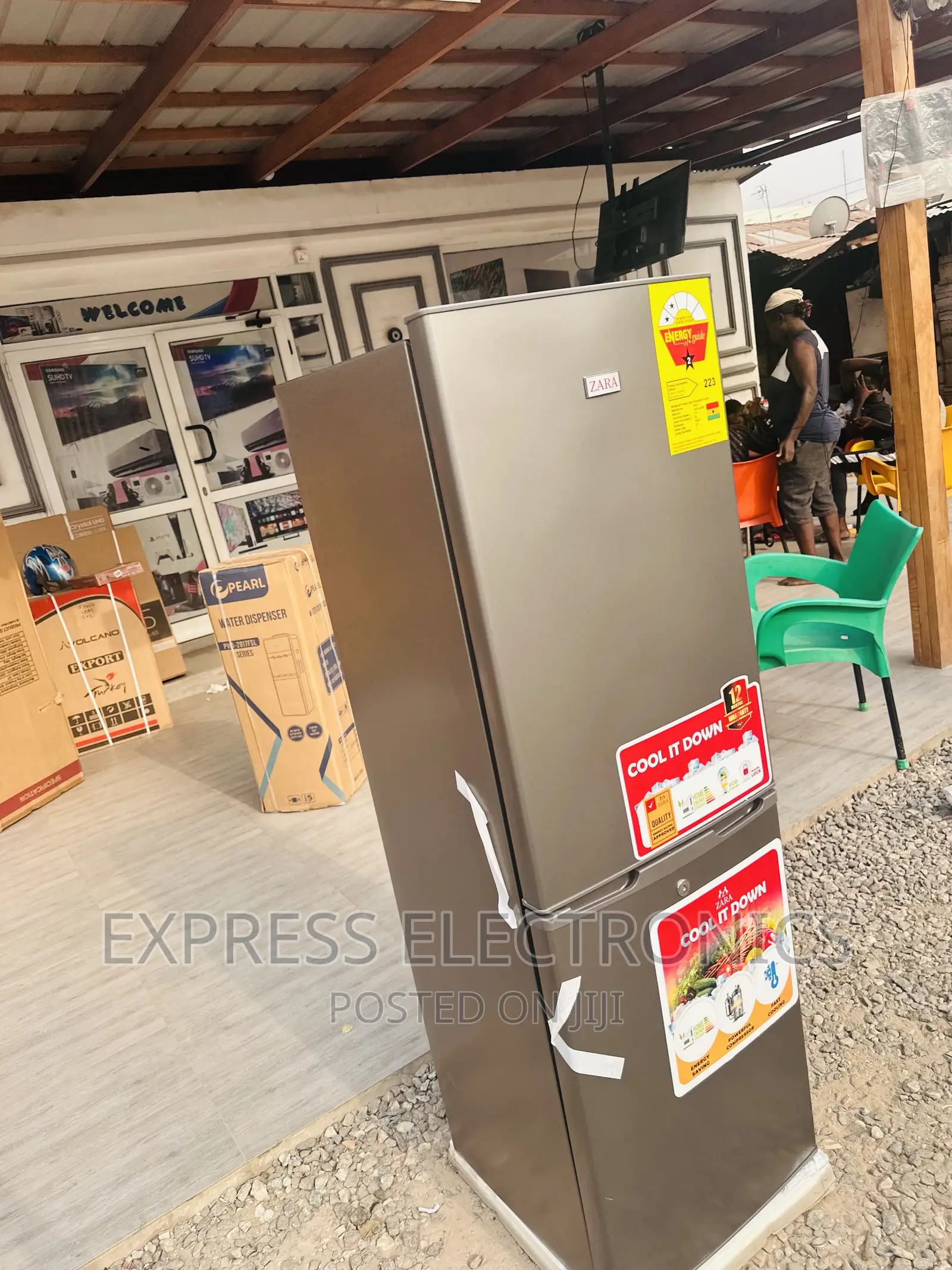 Excellent Design Sleek Double Door Fridge Zara 240BF