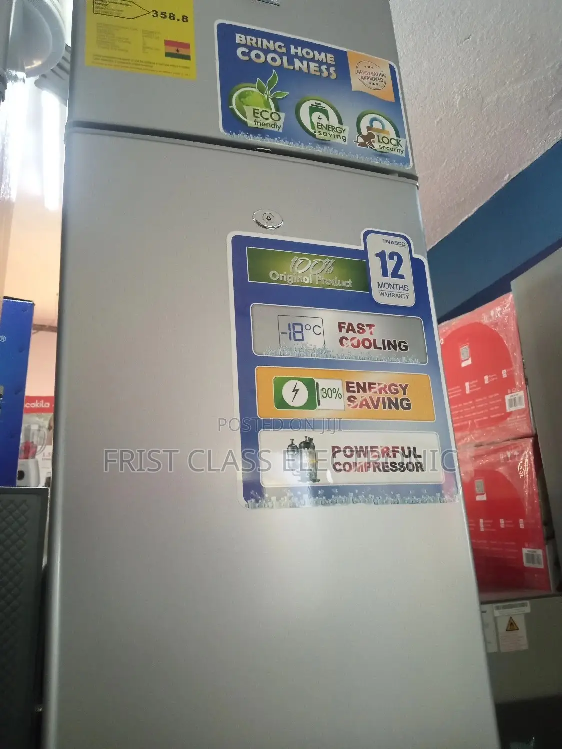 Fast Cooling Nasco Double Door Frigde 111HD Fridge