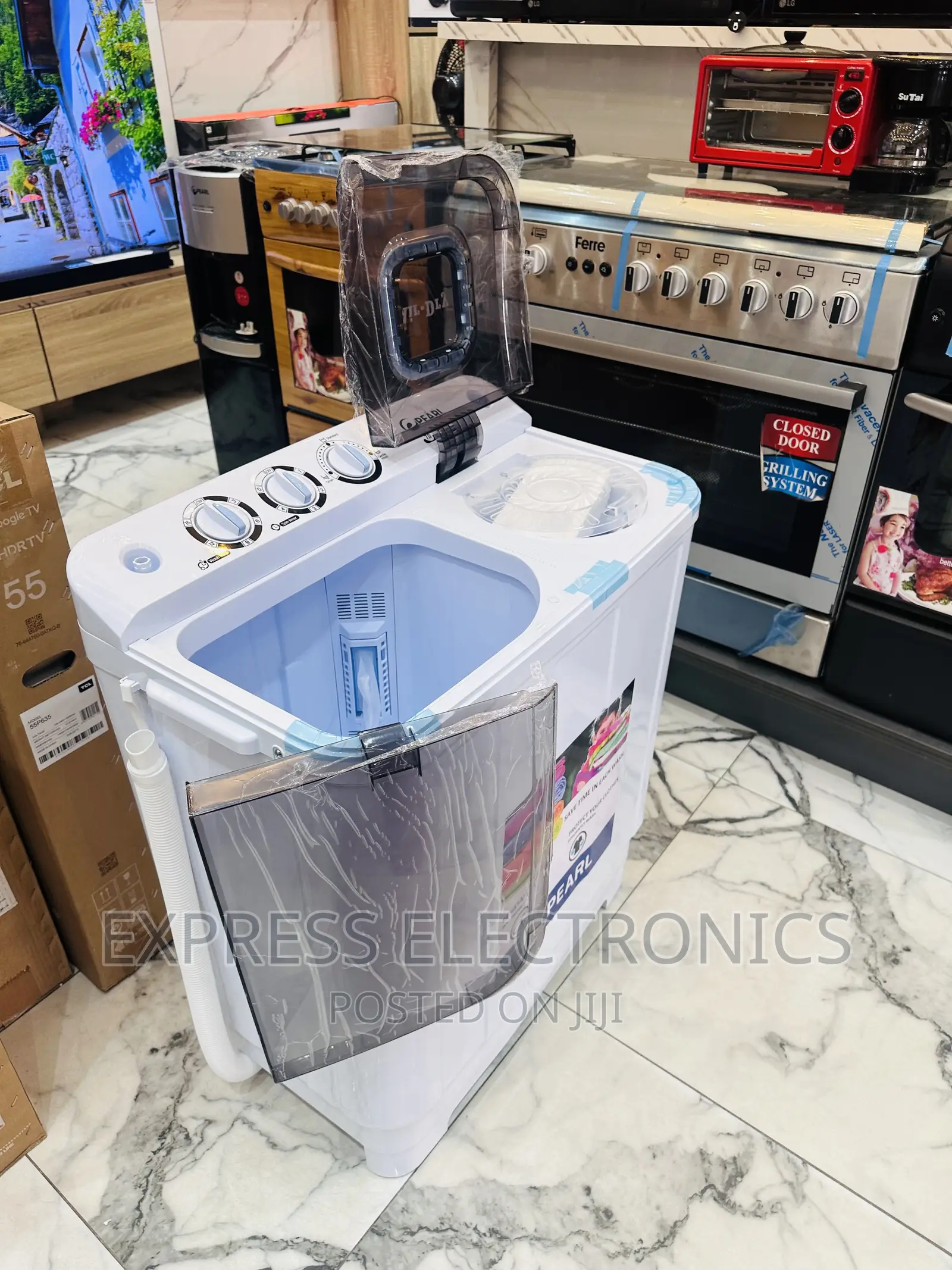 Semi Auto Twintub Washing Machine Pearl 7kg Topload