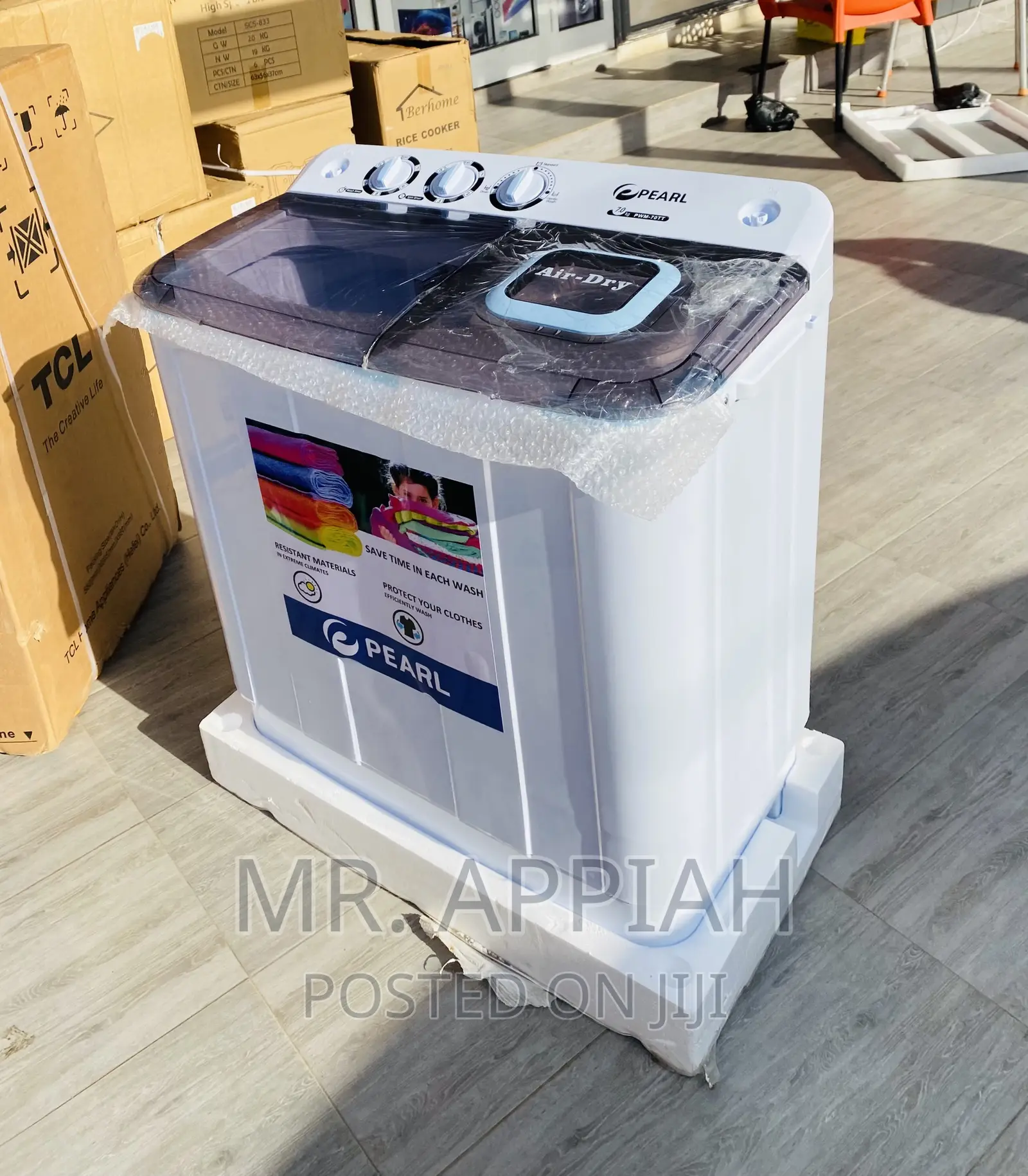 Purchase 12kg Twin Tap Electric Washing Machine.