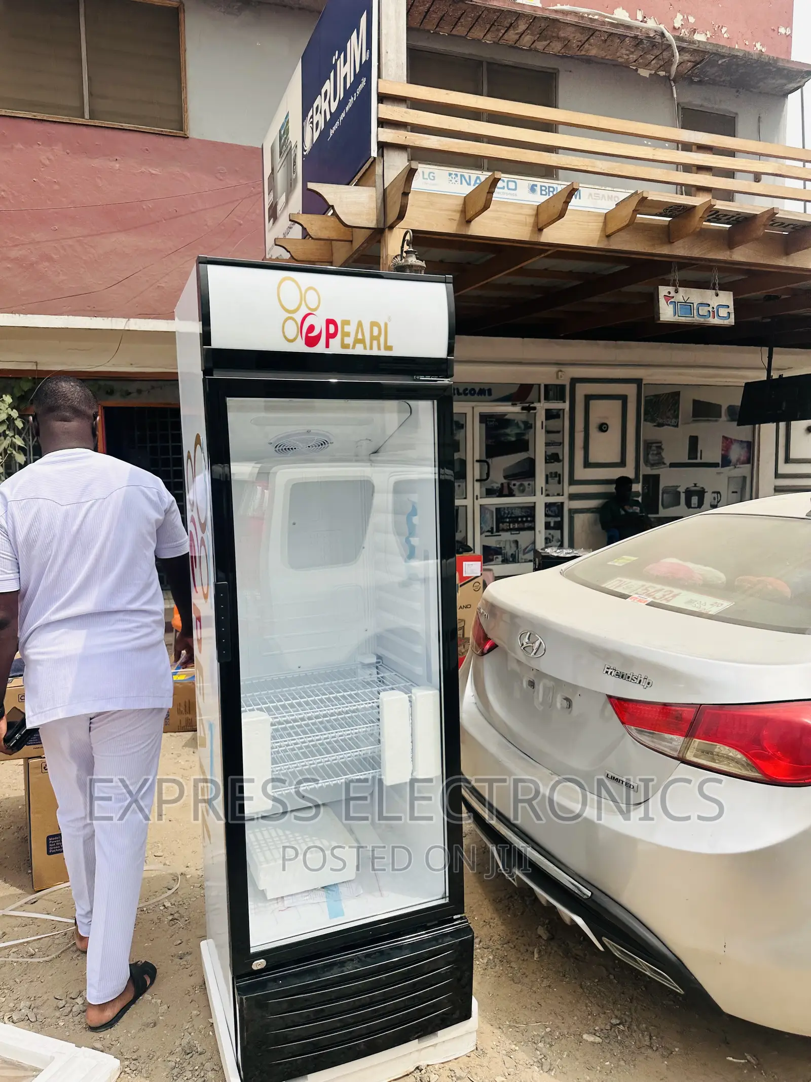 Text Us for Your Display Fridge Pearl PVC-424