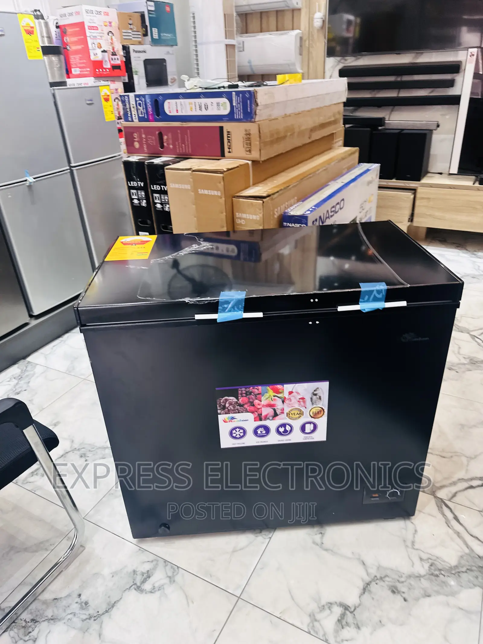RCF-244 Single Door Chest Freezer Rainbow 