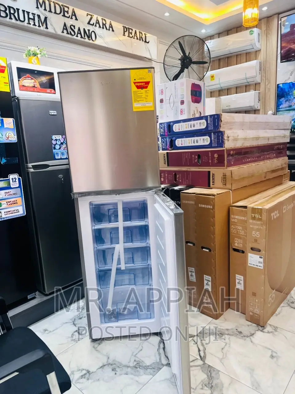 Elegant Pearl Pf 350 B Double Door Refrigerator.