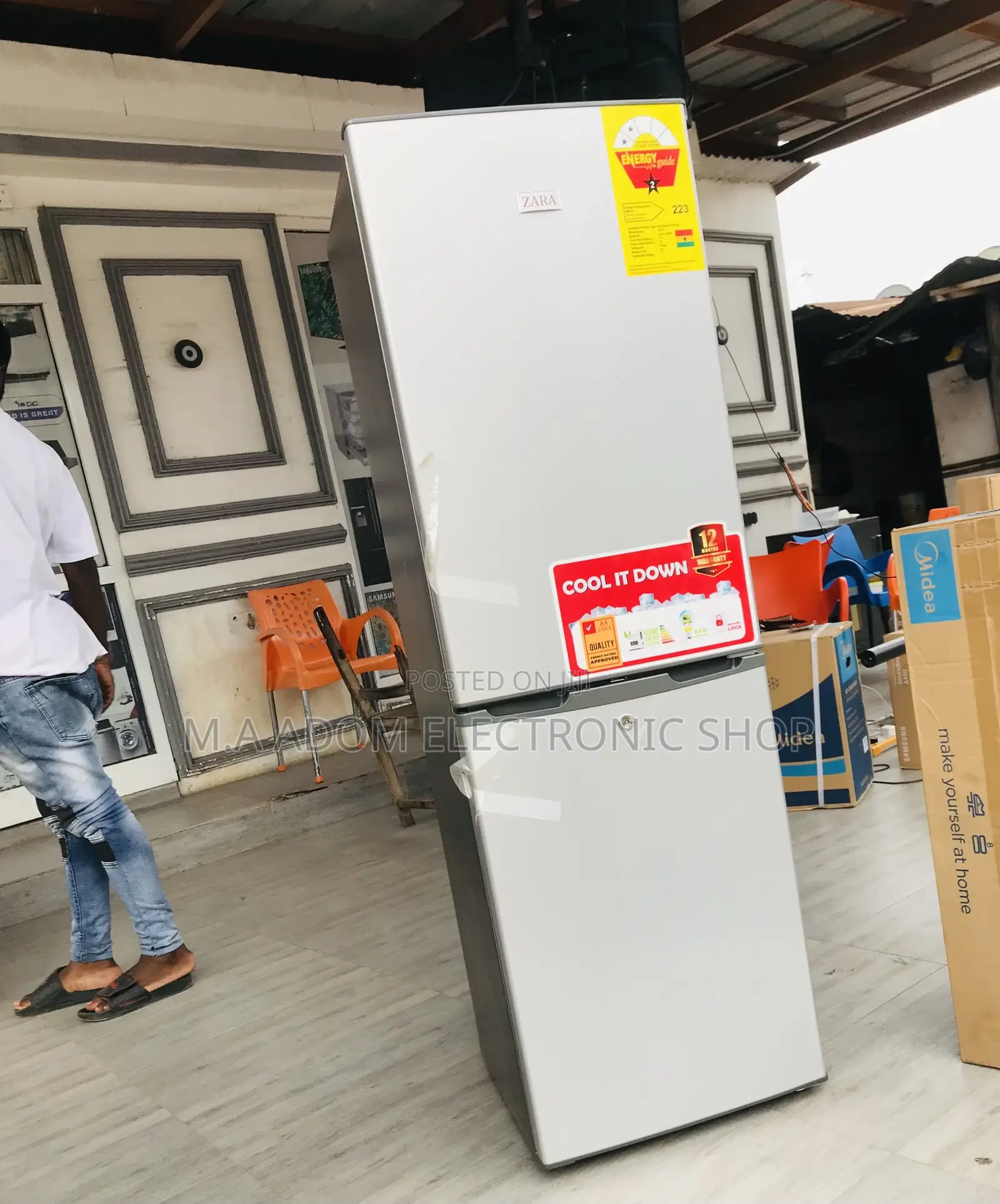 Fast Chilling Zara 240bf Double Door Electric Fridge.