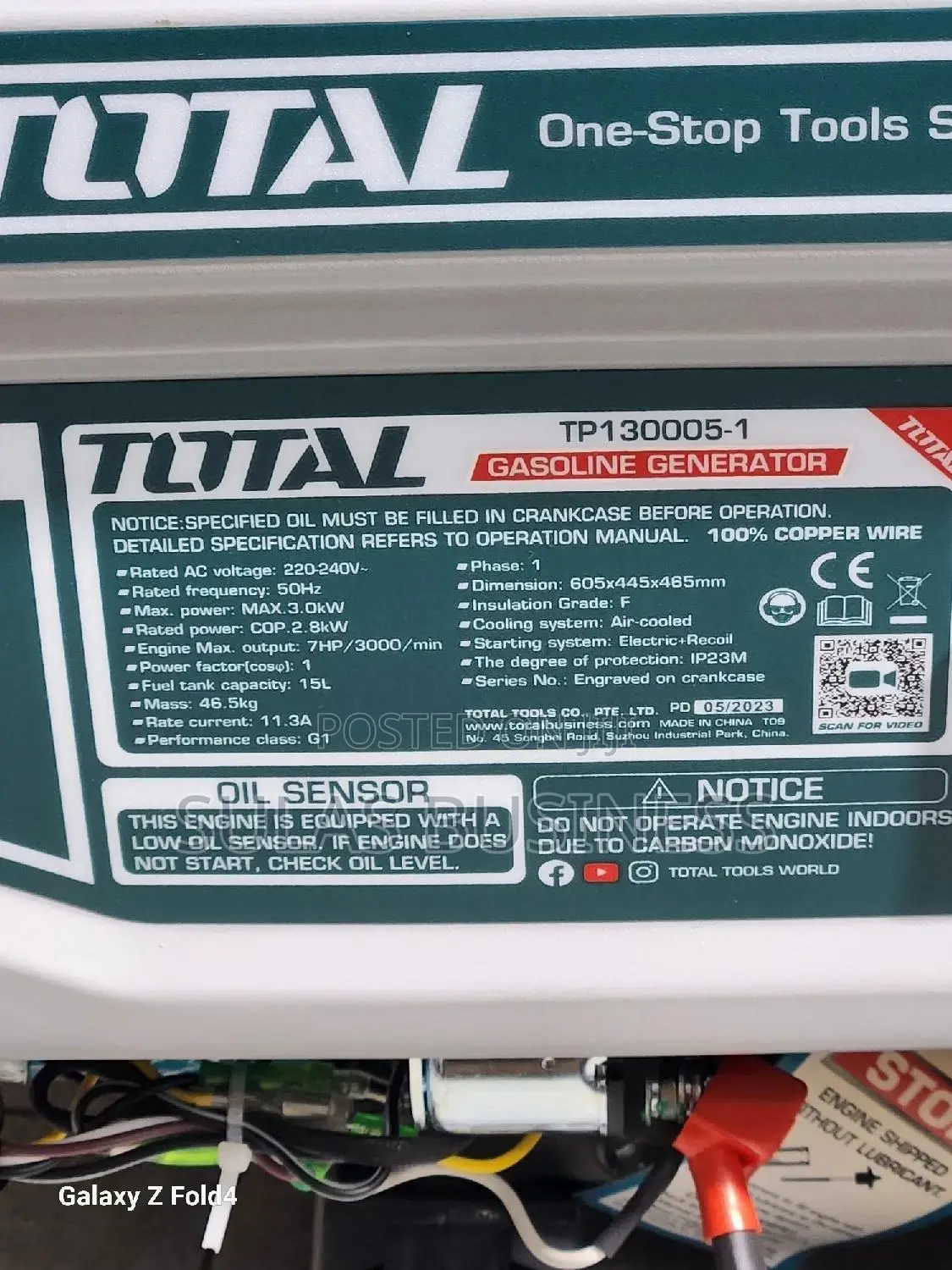 3.0 Kva Total Genset