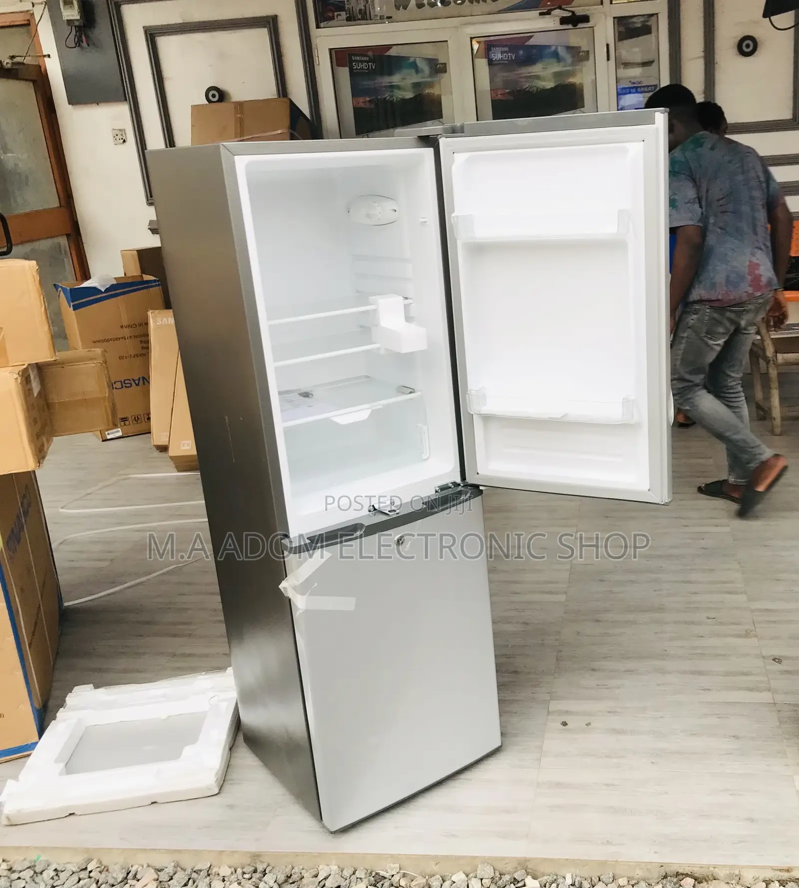 Shop Affordable Zara 240bf Double Door Electric Fridge.