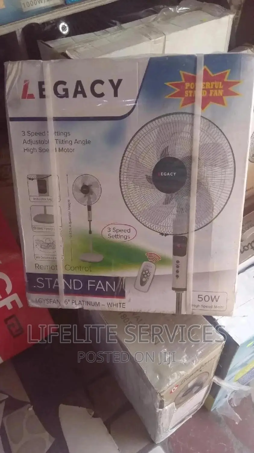 16" Remote Standing Fan With Strong Base