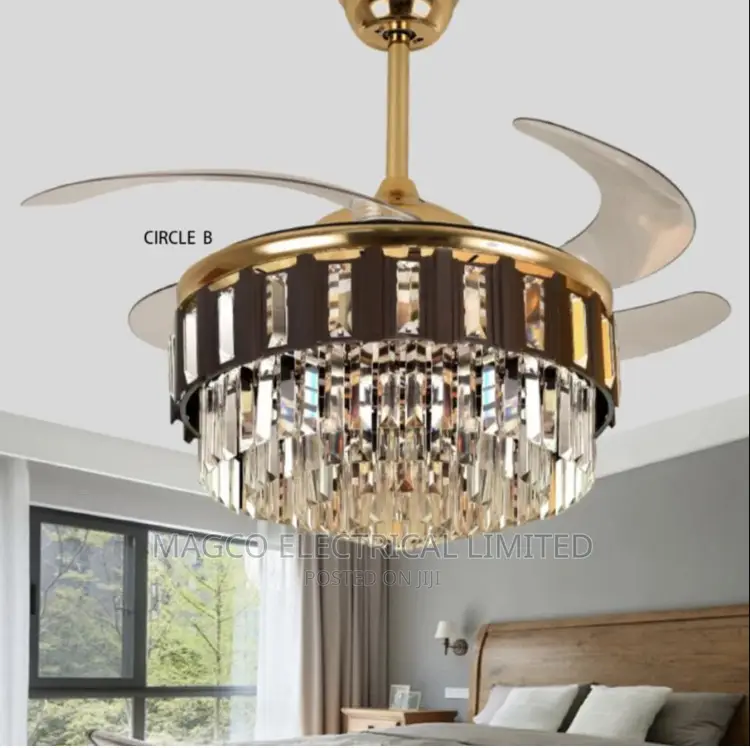 Ceiling Fan Chandelier With Remote