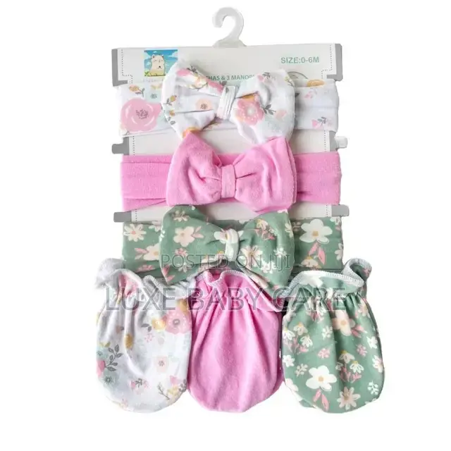 Baby Girl Headbands With Mittens