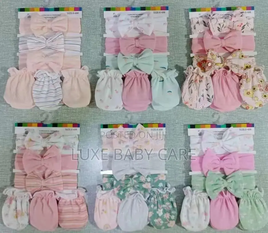 Baby Girl Headbands With Mittens